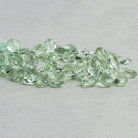 Prasiolite Faceted Pears 8 inch 45 beads - The Bead Traders