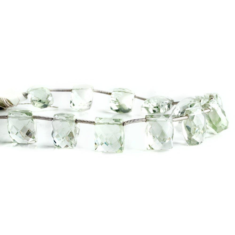 Prasiolite Faceted Rectangle Beads 8 inch 13 pieces - The Bead Traders