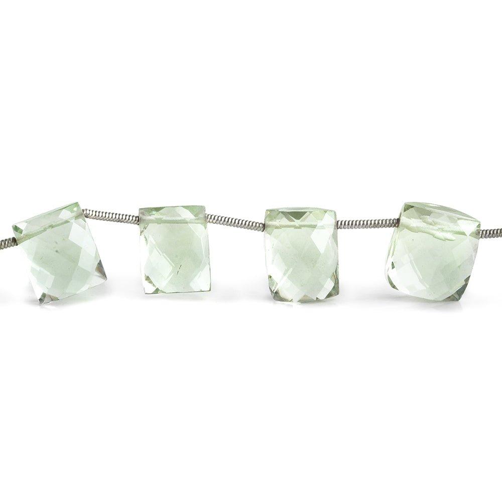 Prasiolite Faceted Rectangle Beads 8 inch 13 pieces - The Bead Traders