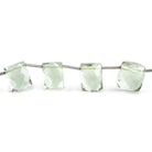 Prasiolite Faceted Rectangle Beads 8 inch 13 pieces - The Bead Traders
