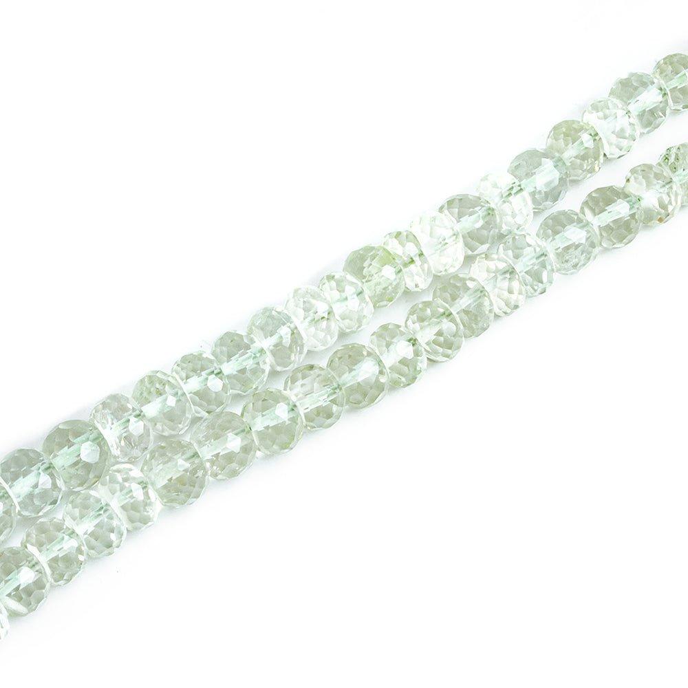 Prasiolite Faceted Rondelle Beads - Lot of 2 - The Bead Traders