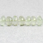Prasiolite Plain Rondelle Beads 8 inch 38 pieces - The Bead Traders