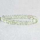 Prasiolite Plain Rondelle Beads 8 inch 38 pieces - The Bead Traders