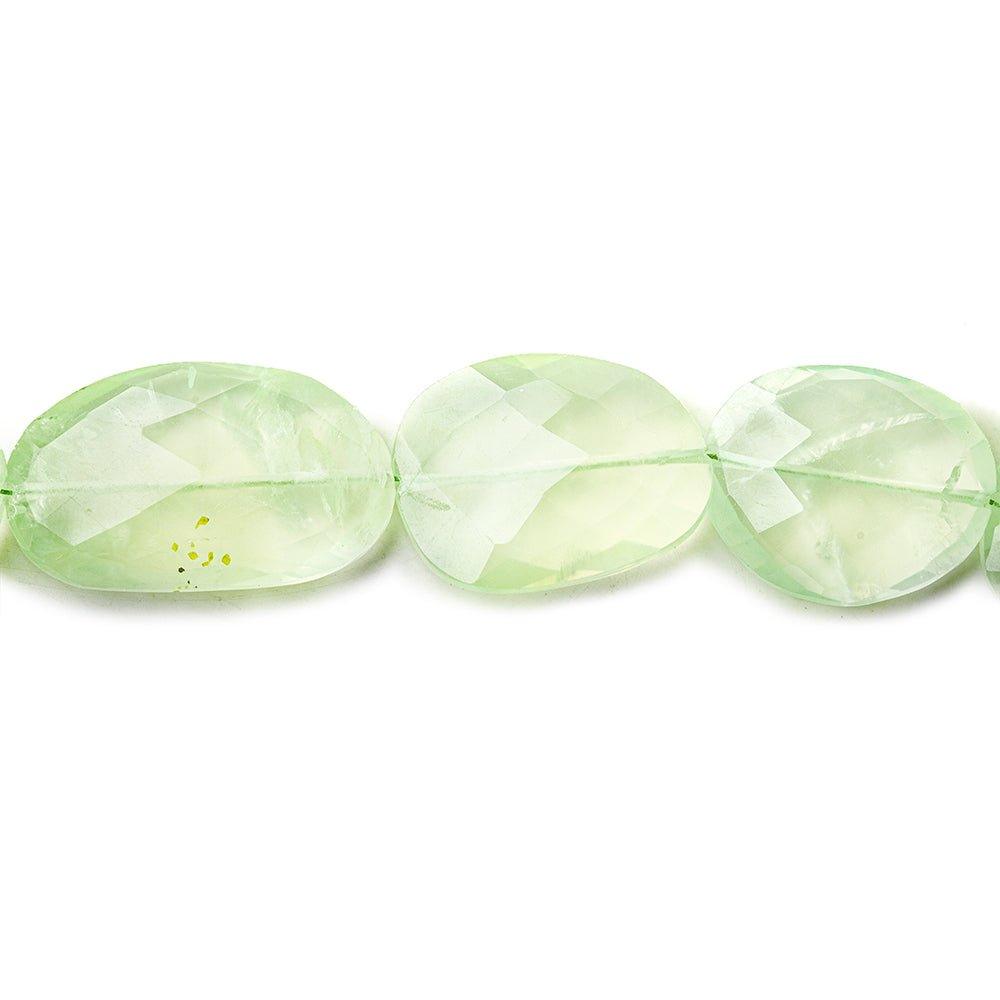 Prehnite Faceted Nugget Beads 8 inch 10 beads - The Bead Traders