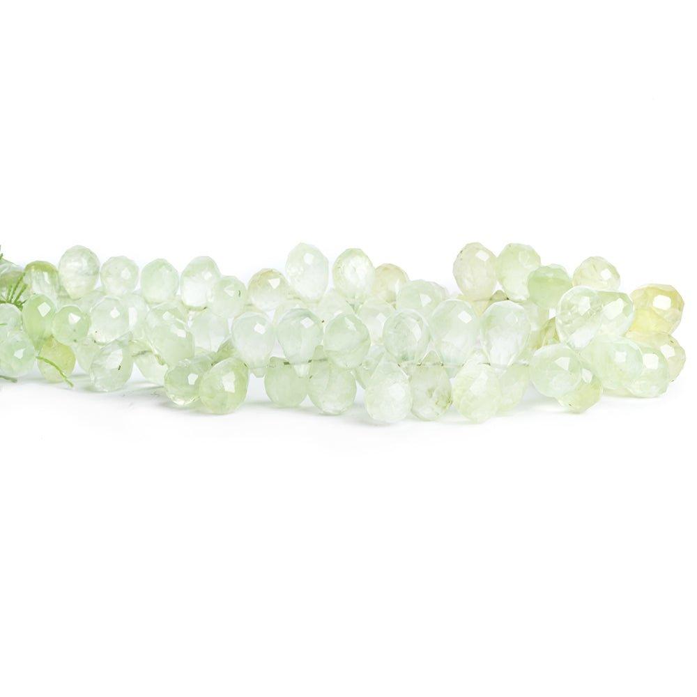 Prehnite Faceted Teardrop Beads 8 inch 80 pieces - The Bead Traders