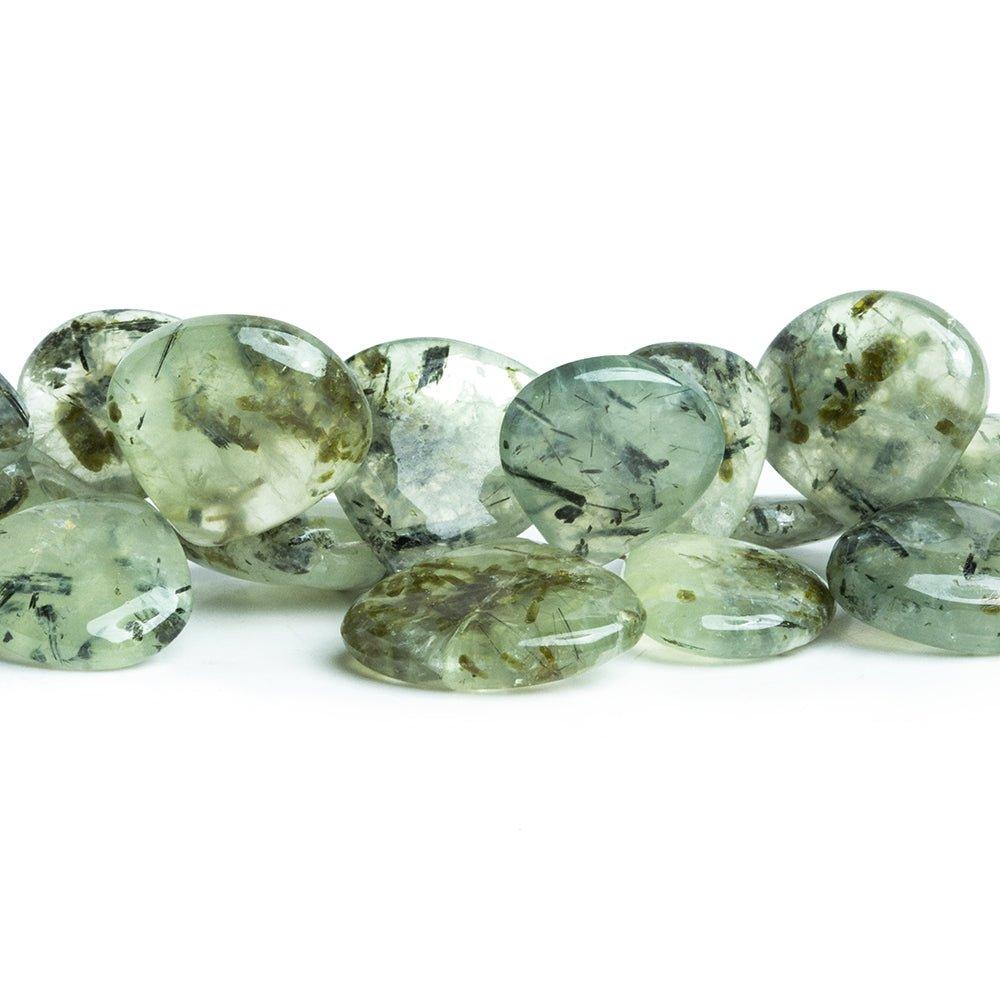Prehnite Plain Heart Beads 8 inch 40 pieces - The Bead Traders