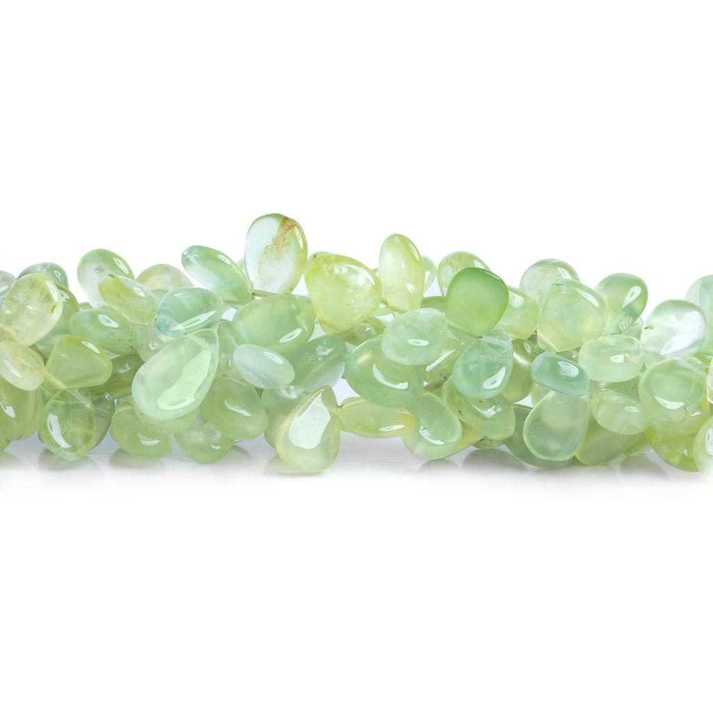 Prehnite Plain Pears 8 inch 45 beads - The Bead Traders