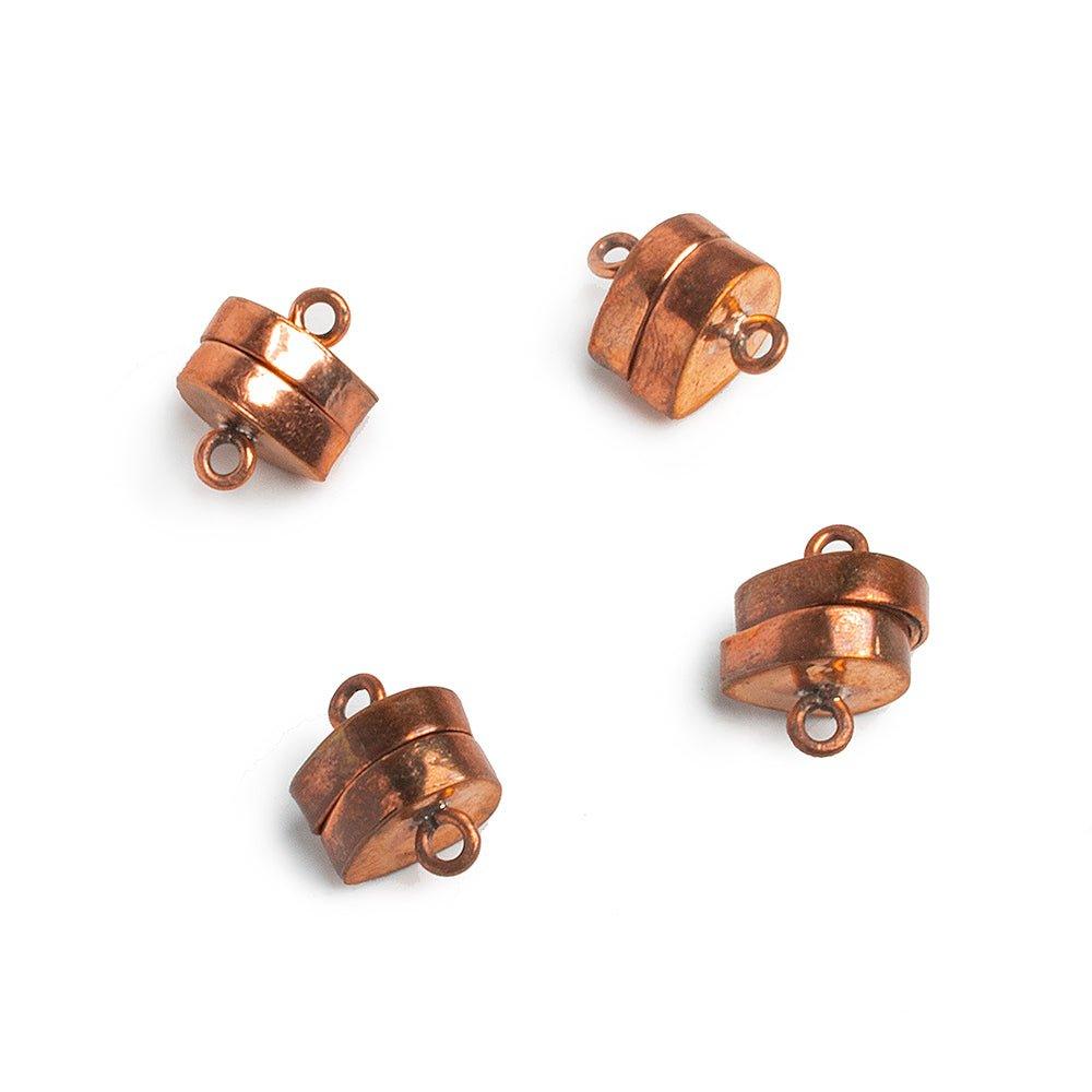 Pure Copper Pear Magnetic Clasp 1 piece - The Bead Traders