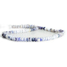 Purple Morado Opal Hand Cut Faceted Rondelle Beads 12 inch 95 pieces - The Bead Traders