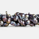 Purple Peacock Ultra Baroque Pearls 16 inch 30 pieces - The Bead Traders