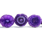 Purple Solar Quartz Slice Beads 8 inch 9 pieces - The Bead Traders