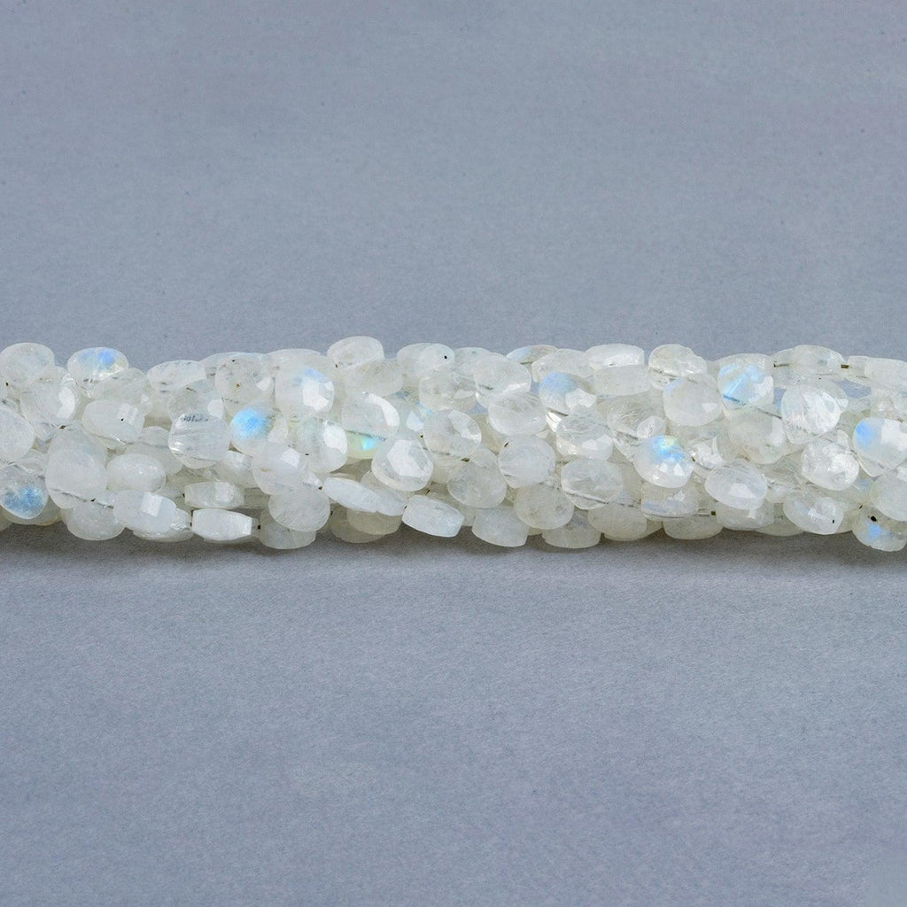 Rainbow Moonstone Heart Micro-Briolette Beads 6 inch 50 pieces - The Bead Traders