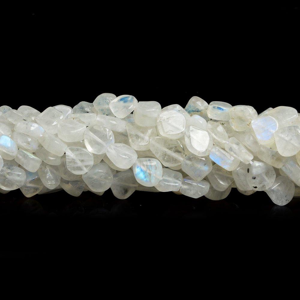 Rainbow Moonstone Native Cut Plain Heart Beads 12 inch 50 pieces - The Bead Traders