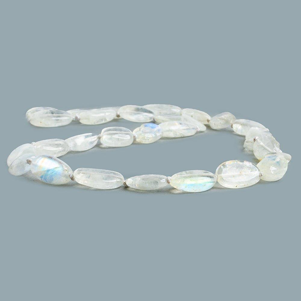 Rainbow Moonstone Plain Nugget Beads 18 inch 29 pieces - The Bead Traders
