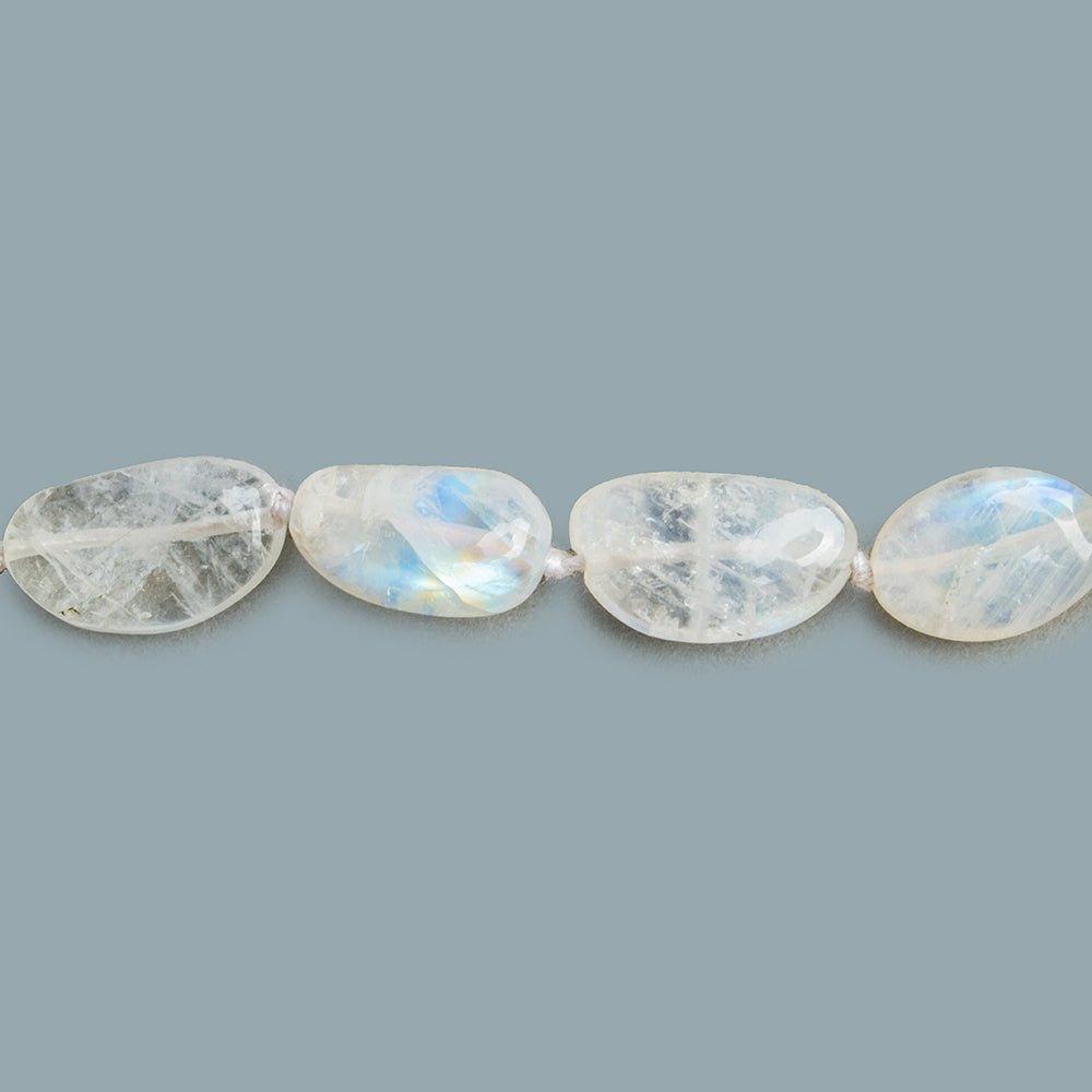 Rainbow Moonstone Plain Nugget Beads 18 inch 29 pieces - The Bead Traders