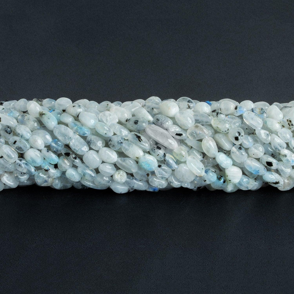 Rainbow Moonstone Plain Nuggets 12 inch 45 beads - The Bead Traders