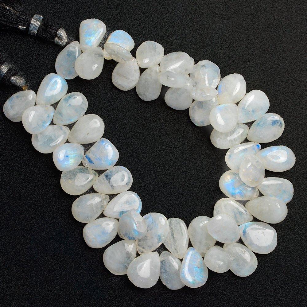 Rainbow Moonstone Plain Pear Beads 8 inch 50 pieces - The Bead Traders