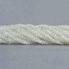 Rainbow Moonstone Plain Rondelles 12 inch 125 beads - The Bead Traders