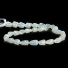 Rainbow Moonstone Plain Teardrop Beads 14 inch 35 pieces - The Bead Traders