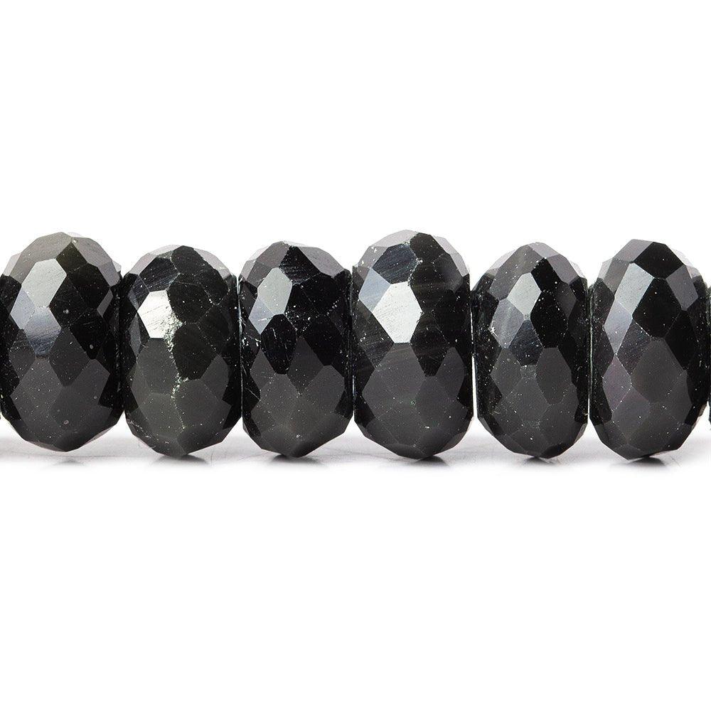 Rainbow Obsidian Beads Faceted 13mm Rondelles - The Bead Traders