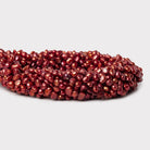 Raspberry Baroque Freshwater Pearls 15 inch 90 beads 6x4mm-4x4mm - The Bead Traders
