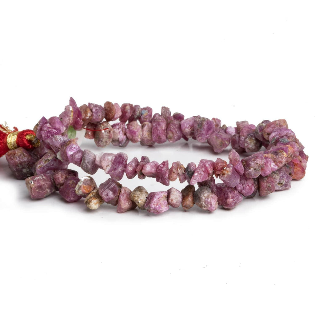 Raw Ruby Natural Crystals 14 inch 115 beads (S) - The Bead Traders