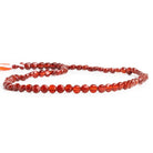 Red Agate checkerboard calibrated faceted coins 12 inch 85 pieces - The Bead Traders