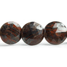 Red Jasper Faceted Coin Beads 7 inch 8 pieces - The Bead Traders
