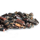 Red Snowflake Obsidian Rectangles 15 inch 11 beads - The Bead Traders