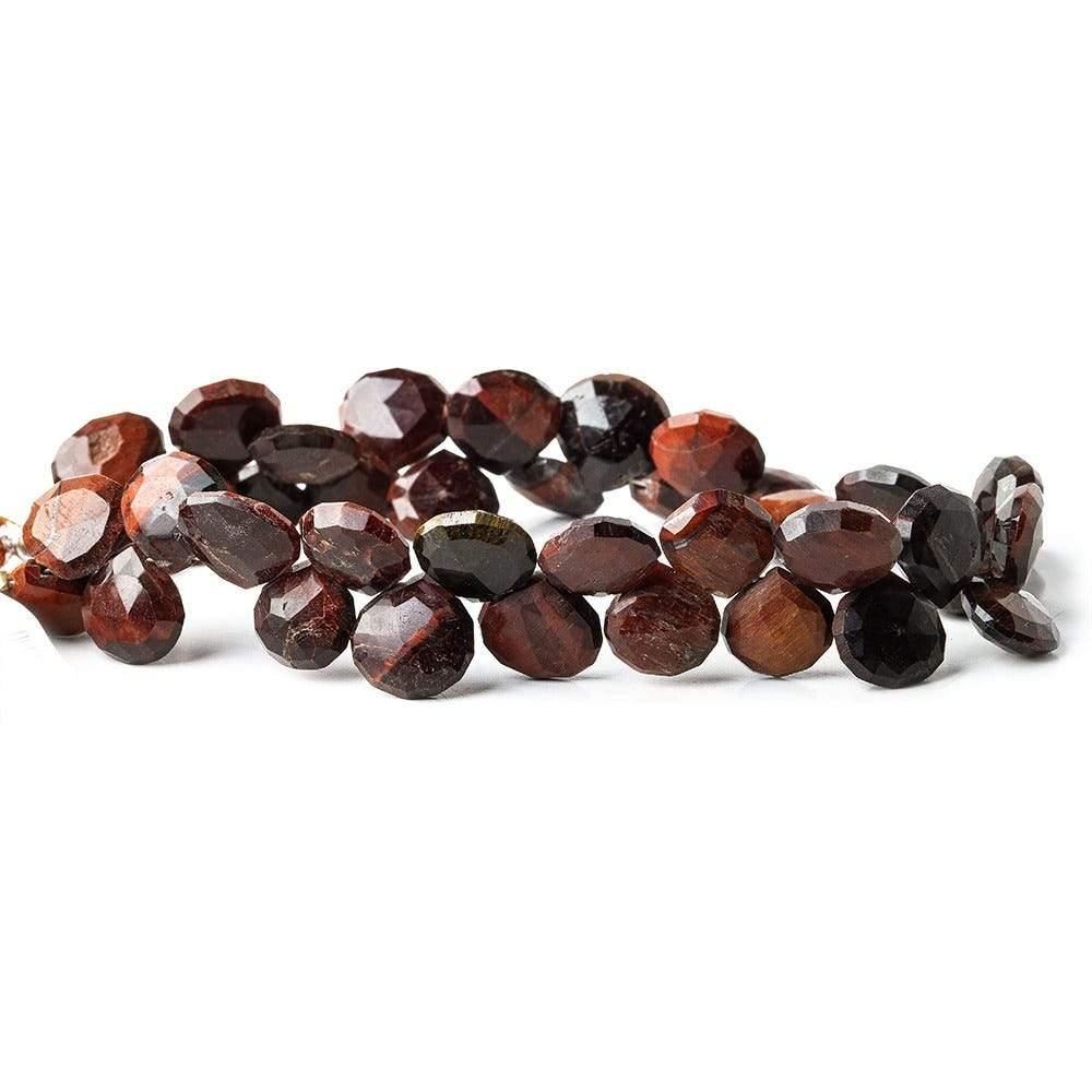 Red Tiger Eye Heart Beads 8 inch 40 pieces - The Bead Traders