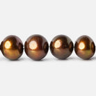 Reddish Brass Baroque Freshwater Pearl 16 inch 36 pieces 12x10 - 13x12mm - The Bead Traders
