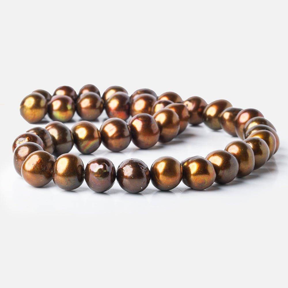Reddish Brass Baroque Freshwater Pearl 16 inch 36 pieces 12x10 - 13x12mm - The Bead Traders