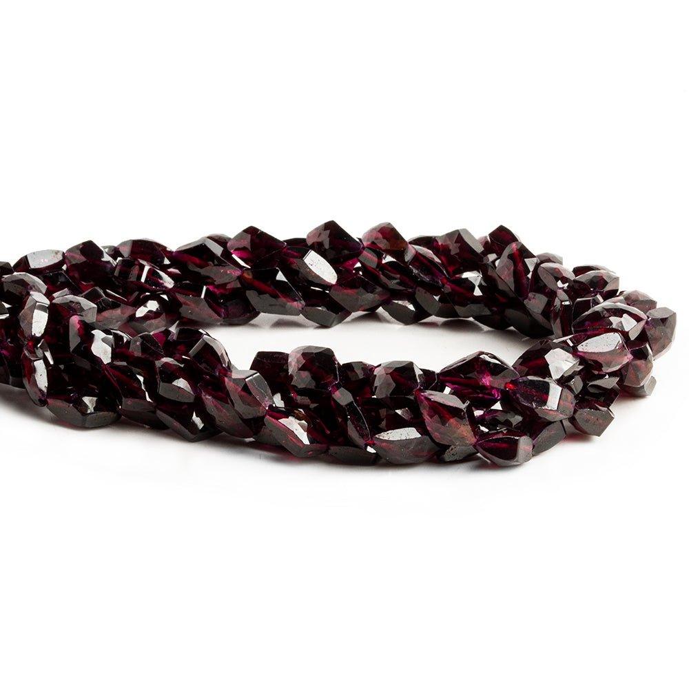 Rhodolite Garnet Faceted Kite Beads 14 inch 40 pieces - The Bead Traders