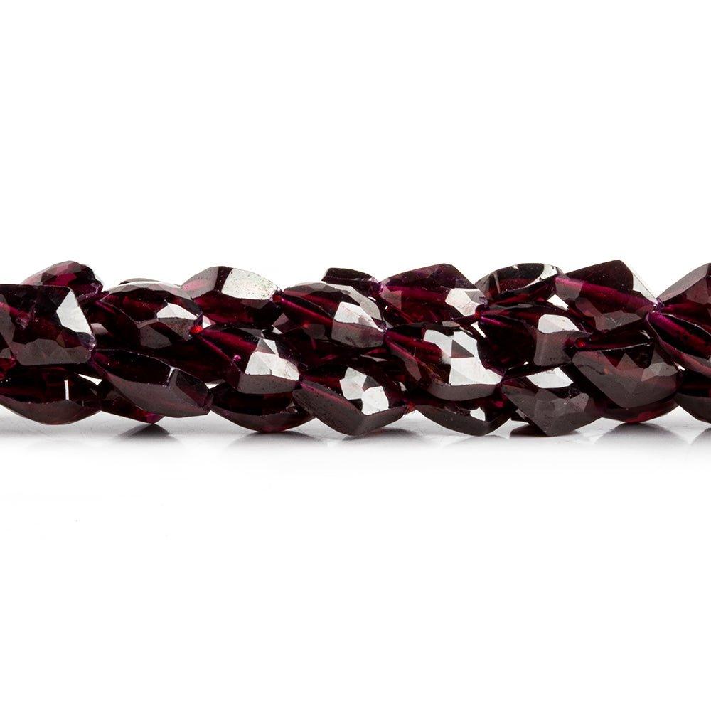 Rhodolite Garnet Faceted Kite Beads 14 inch 40 pieces - The Bead Traders