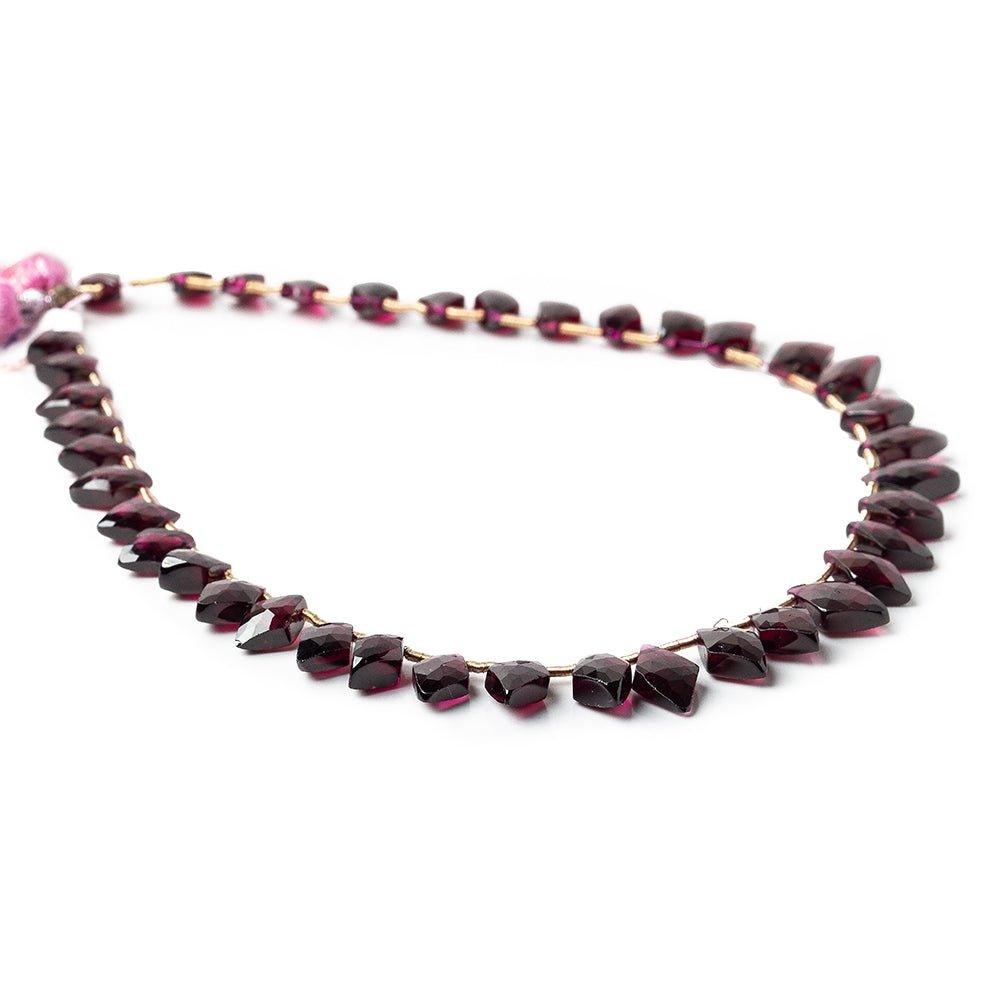 Rhodolite Garnet Top Drilled Faceted Kite Beads, 9.5" length, 7x5-10x6mm, 40 pcs - The Bead Traders