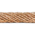 Rose Gold Plated Copper Rondelle Beads 8 inch 120 pieces - The Bead Traders