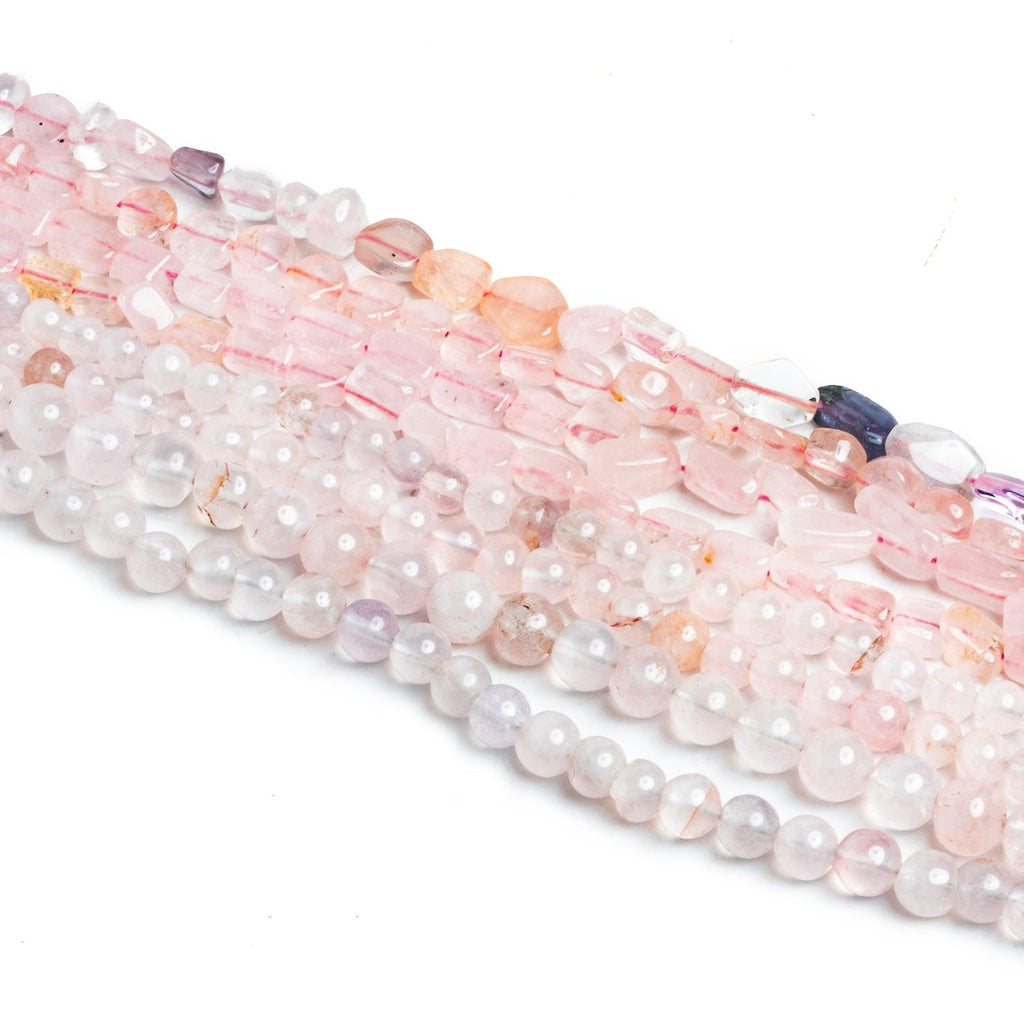 Rose Quartz Assorted Shapes - Lot of 8 - The Bead Traders