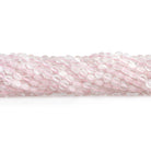 Rose Quartz checkerboard calibrated faceted coins 12 inch 85 pieces - The Bead Traders