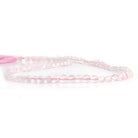 Rose Quartz checkerboard calibrated faceted coins 12 inch 85 pieces - The Bead Traders