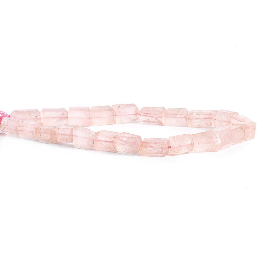 Rose Quartz Faceted Nugget Beads 10 inch 24 pieces - The Bead Traders
