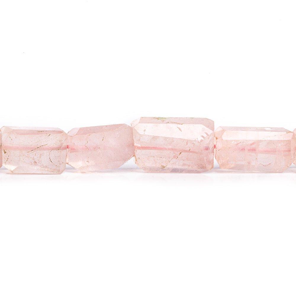 Rose Quartz Faceted Nugget Beads 10 inch 24 pieces - The Bead Traders