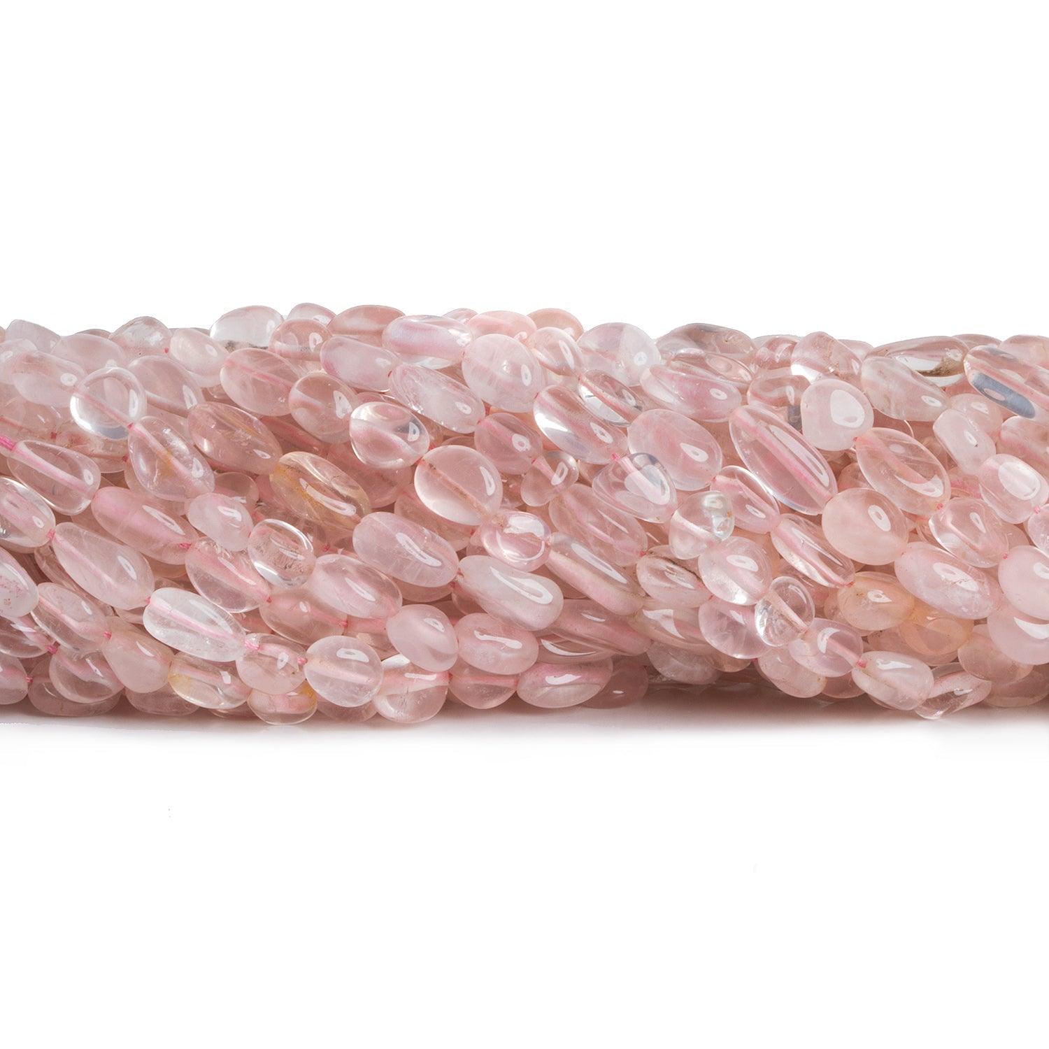 Rose Quartz Plain Nuggets 12 inch 40 pieces - The Bead Traders