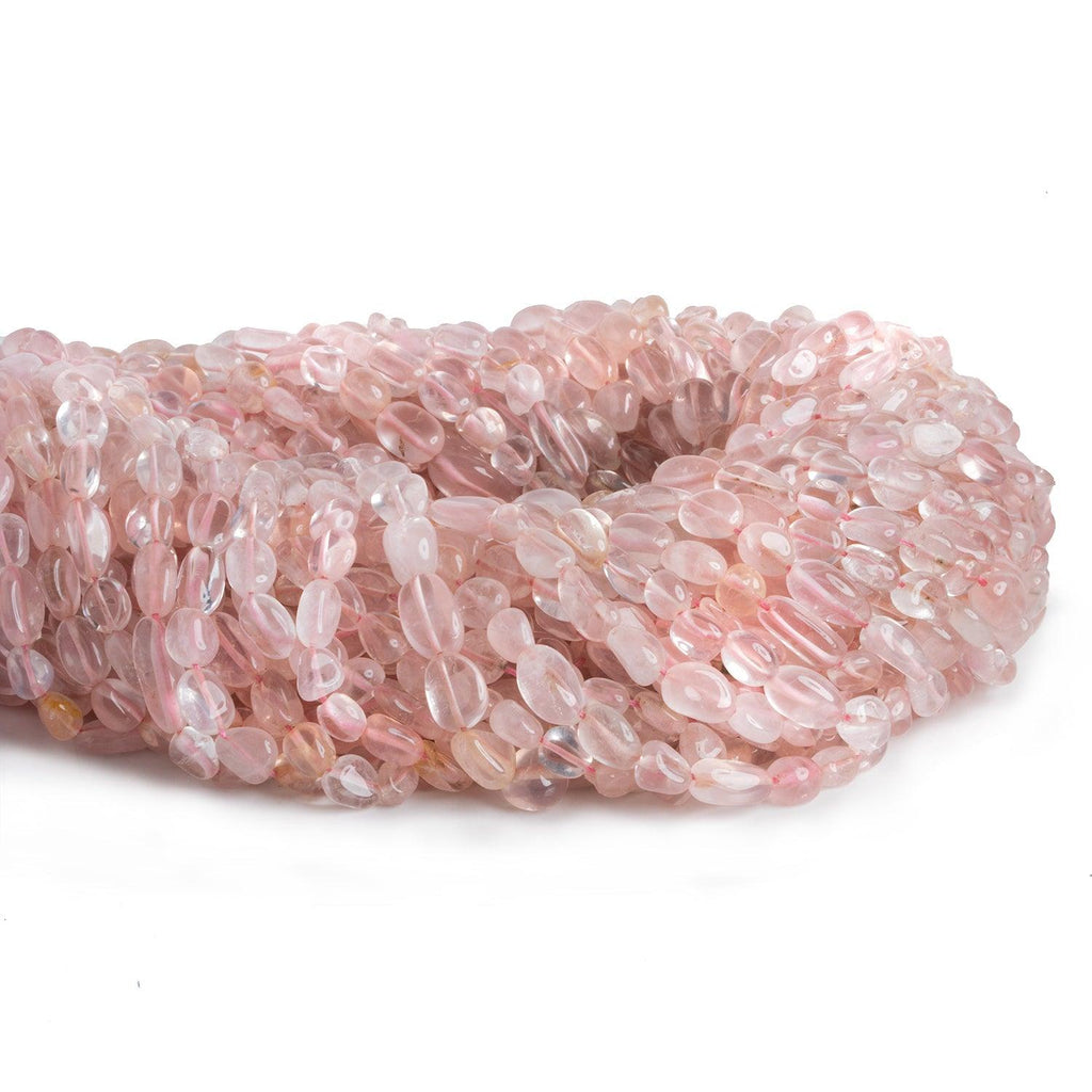 Rose Quartz Plain Nuggets 12 inch 40 pieces - The Bead Traders