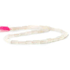 Rose Quartz Plain Rectangle Beads, 13.5 inches 38pcs/string - The Bead Traders
