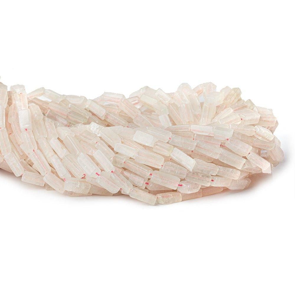 Rose Quartz Plain Rectangle Beads, 13.5 inches 38pcs/string - The Bead Traders