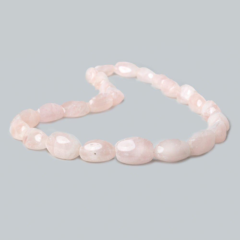 Rose Quartz Tumbled Nugget Beads 16 inches 24 pieces - The Bead Traders