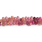 Ruby Faceted Teardrops 7.5 inch 90 pieces - The Bead Traders