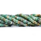 Ruby in Fuschite Plain Heishi Beads 16 inch 190 pieces - The Bead Traders