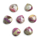 Ruby in Marble Top-Drilled Heart Focal Bead 1 Piece - The Bead Traders