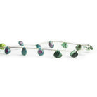 Ruby in Zoisite Faceted Pears & Hearts 7 inch 12 pieces - The Bead Traders